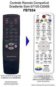 Controle Compatível Gradiente Volcanic 6710s C006b FBT854