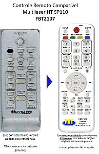 Controle Compatível Multilaser Hometheater SP110 FBT2107