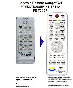 Controle Compatível Multilaser Hometheater SP110 FBT2107
