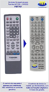 Controle Compatível Toshiba MC753DVD CR4230 FBT767