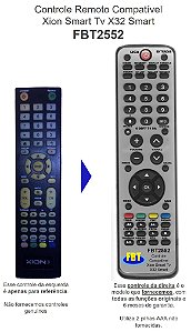 Controle Remoto Compatível XION smart  32 FBT2552