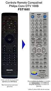 Controle Compatível Conversor Philips DTR1007B FBT1880