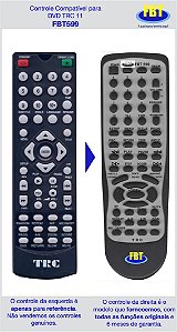 Controle Compatível TRC DVD350 DVD FBT599