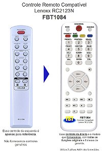 Controle Remoto Compatível Home Theater 300/a 3916/17 5000 Rc3123 39173 FBT1084