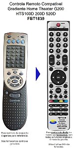 Controle Compatível HT Gradiente HTS 100D 200D 520D - FBT1839