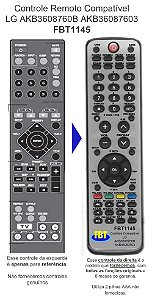 Controle Compatível para HT LG HT303SU AKB36087607 HT303PD, HT3535SD FBT1145