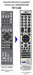 Controle Compatível para HT LG HT303SU AKB36087607 HT303PD, HT3535SD FBT1145