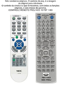 Controle Compatível Com Projetor NEC FBT1463