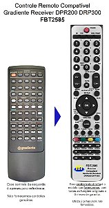 Controle Compatível GRADIENTE HOME DPR 200 300 FBT2585