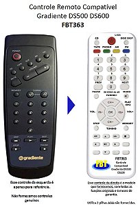 Controle Compatível para Som Gradiente DS500 DS600 FBT363