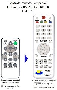 Controle Compatível para Projetor Nec FBT1121