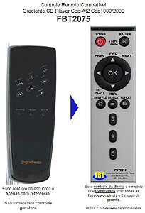 Controle Compatível Gradiente CDP-AT2 CDP 1000 2000 FBT2075
