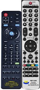 Controle Remoto Compatível RAF Videokê PRO 750 Preto FBT1385