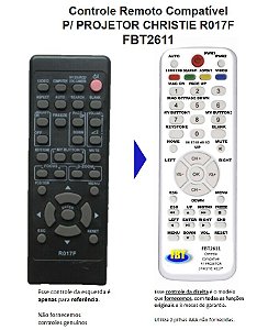 Controle Compatível CHRISTIE Projetor LW650 LV41 400 555 551 751 3LCD FBT2611
