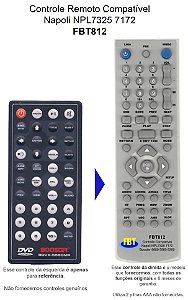 Controle Compatível para Napoli NPL7325 7172 BOOSTER 9680 5580 8300 RS3130 FBT812