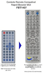 Controle Compatível para Napoli Midi Japan Booster FBT1407