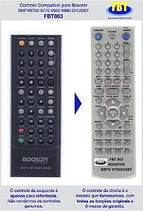 Controle Compatível para Booster BMTV9750 9770 9950 9980 DVUSBT FBT863