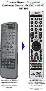 Controle Compatível para HT Home CCE HM3100 FBT486