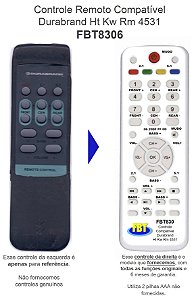Controle Compatível para HT Home Durabrand KW RW 4531 FBT830