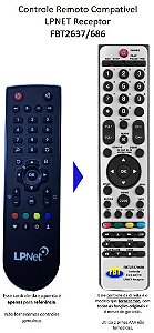 Controle Compatível LPNET TV BOX - 418/SML5051 FBT2637