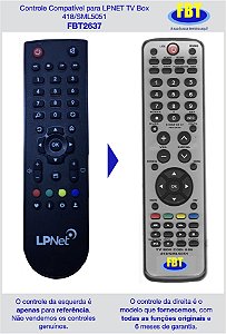 Controle Compatível LPNET TV BOX - 418/SML5051 FBT2637