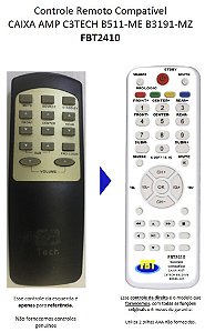 Controle Compatível para Home Theater C3 Tech B511-ME B3191-MZ FBT2410