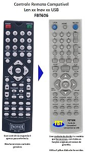 Controle Compatível para DVD Lenoxx DK450 & Inovox RC101 IN1213 FBT606