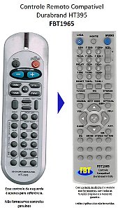 Controle Remoto Compatível - DURABRAND HT395 HomeTHEATER FBT1965