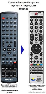 Controle Remoto Compatível Hyundai Hy950K FBT1633