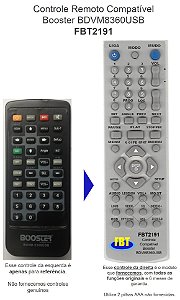 Controle Compatível para Booster  BDVM-8360USB FBT2191
