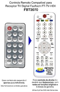 Controle Compatível FAAFTECH FT DVD II FBT1960/2070