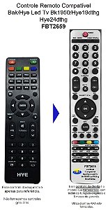 Controle Compatível BAK HYC BK1950 FBT2659