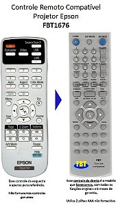 Controle Compatível para Projetor Epson H430A H429A H428A H428B H428B H429B 420 FBT1676