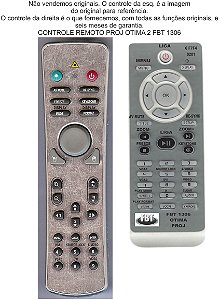 Controle Compatível para Projetor Otima FBT1306