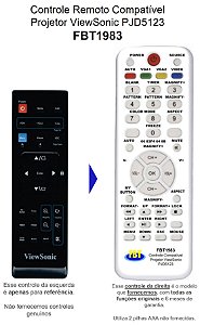Controle Compatível para Projetor Viewsonic Pjd5132  FBT1983