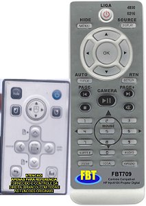 Controle Remoto Compatível Projetor Digital HP HPV6100 FBT709