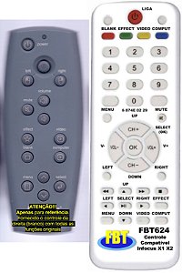 Controle Compatível para Projetor Infocus DP2000S FBT624