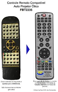 Controle Compatível para Projetor Auto Chart FBT2235