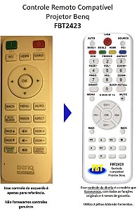 Controle Compatível para Projetor Benq Mx532 FBT2423