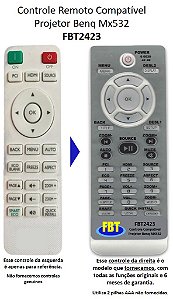 Controle Compatível para Projetor Benq Mx532 FBT2423