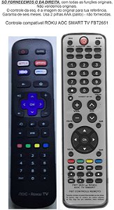 Controle Compatível ROKU AOC SMART TV FBT2651