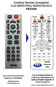 Controle Compatível BENQ Datashow PROJ MX532 - RCX013 FBT2660
