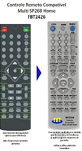 Controle Compativel Multilaser Sp268 Home FBT2426