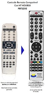 Controle Compatível com Dvd Cce Hdv 800 3300B FBT1252