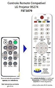 Controle Remoto Compatível - Projetor LG DS125 325B/JD BS274 254 BX324 254 FBT1079