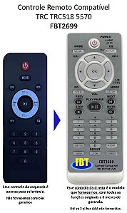 Controle Compatível TRC CX AMP TRC 518 5570 FBT2699