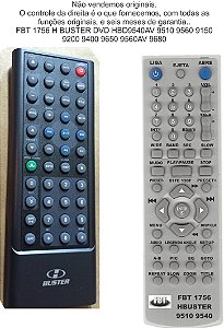 Controle Remoto Compatível - HBUSTER DVD Automotivo