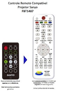 Controle Compatível SANYO PROJ PDG DSU30 MXAL FBT1487