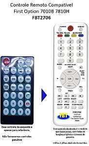 Controle Compatível FIRST OPTION MULTIMEDIA 7010B 7810H E OUTROS FBT2706