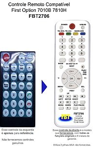 Controle Compatível FIRST OPTION MULTIMEDIA 7010B 7810H E OUTROS FBT2706